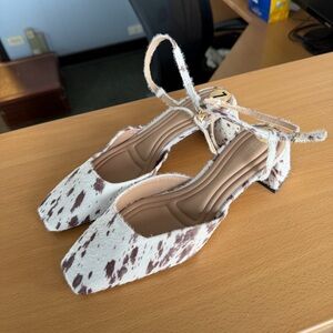 BCBG Cow Print Pumps